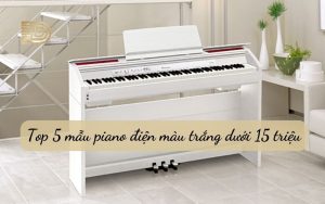 đàn piano điện màu trắng