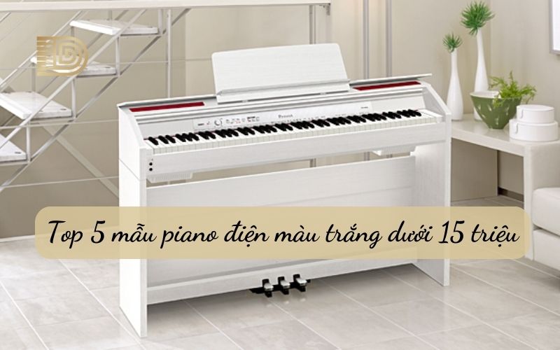 đàn piano điện màu trắng