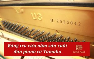 năm sản xuất piano cơ Yamaha